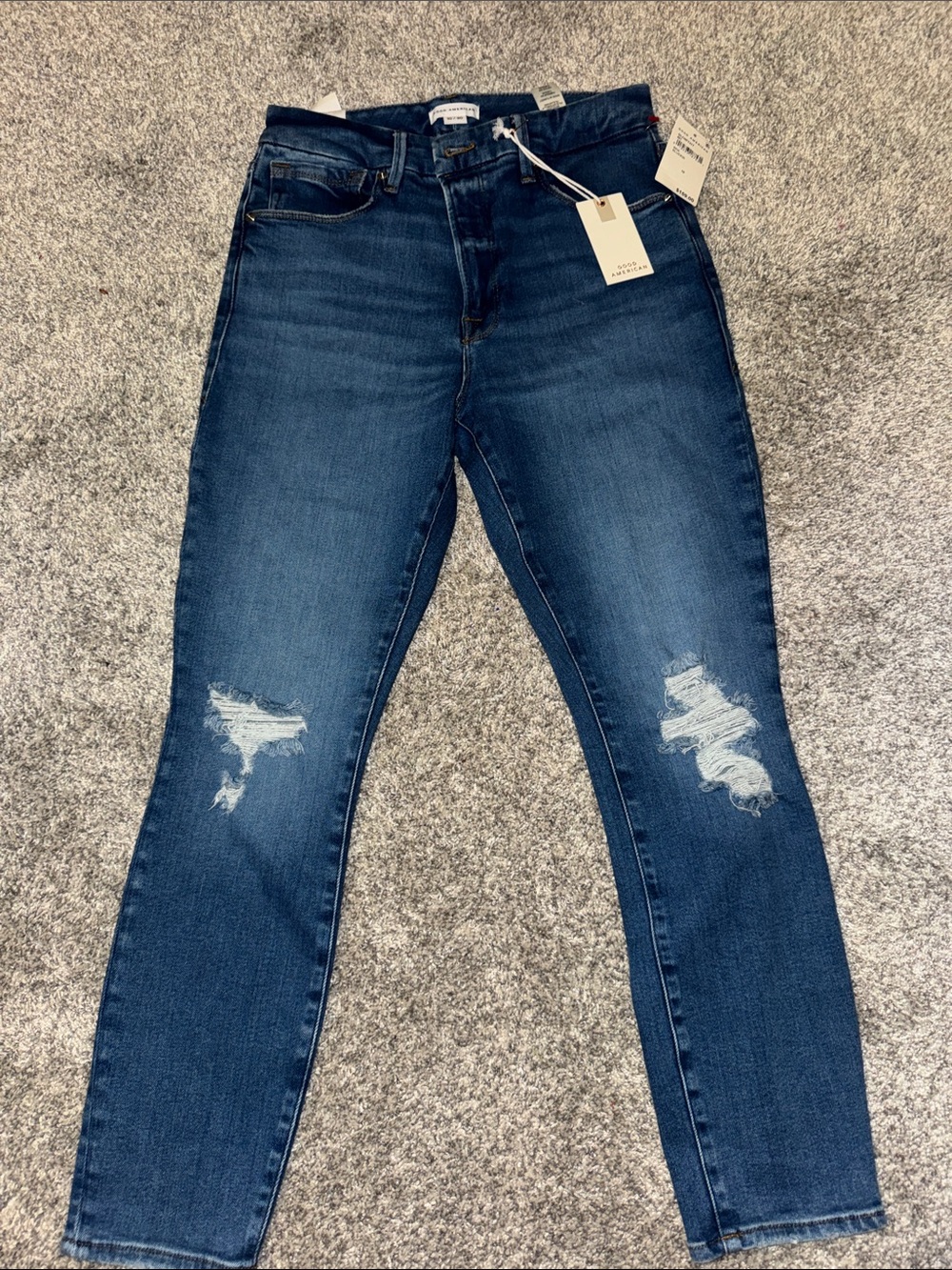 Good American Good Legs Cropped Jeans NWT